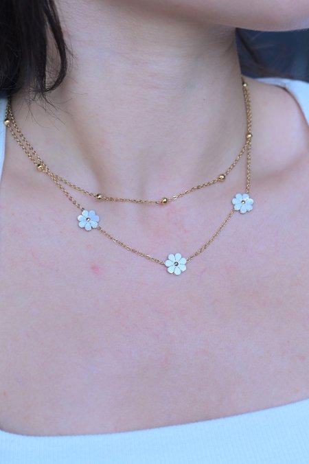 سنسال مع ورده الاقحوان الجميلة