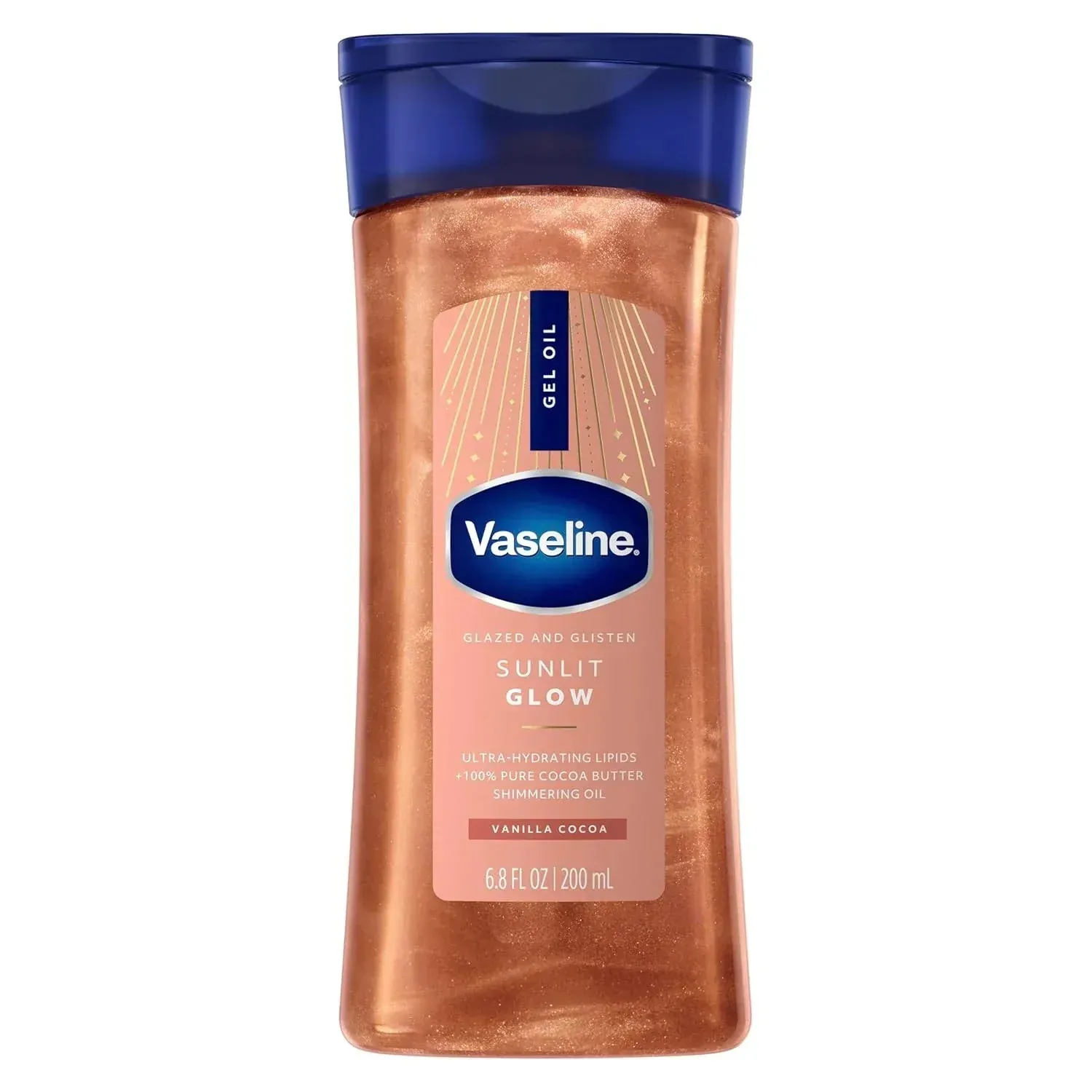 305210049123 VASELINE SUNLIT GLOW BODY OIL 200ML