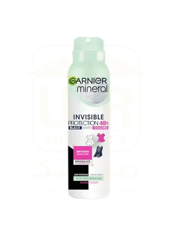 مزيل عرق غارنييه بخاخ يدوم 72 ساعة – Garnier Spray Deodorant Invisible For All Colors 1