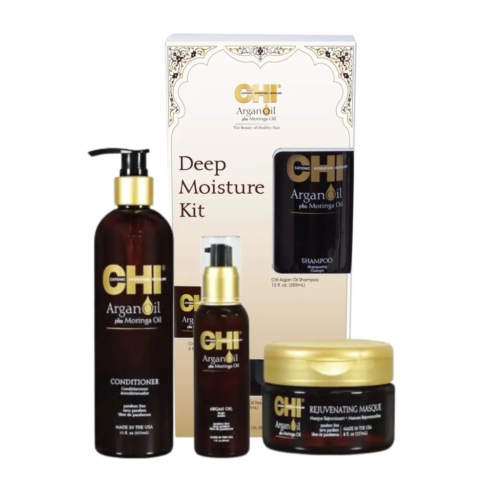 633911753910 CHI ARGAN DEEP MOISTURE KIT طقم تشي تشي