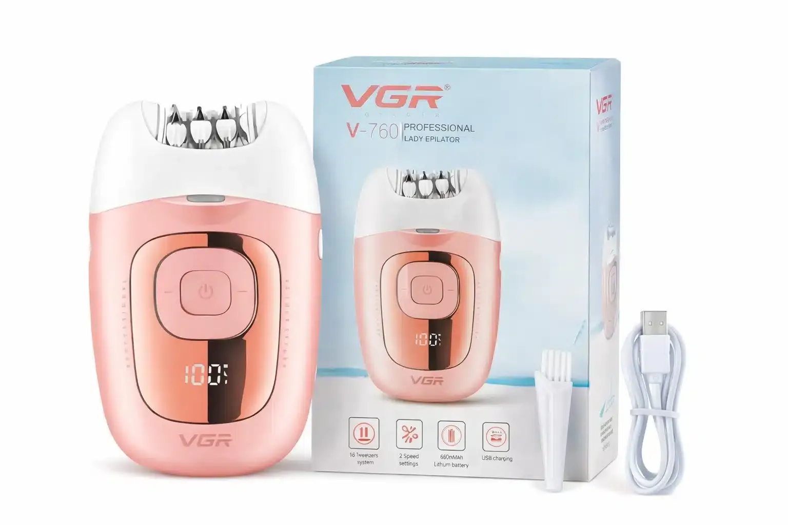 6973224087604 جهاز إزالة الشعر VGR V-760 للسيدات