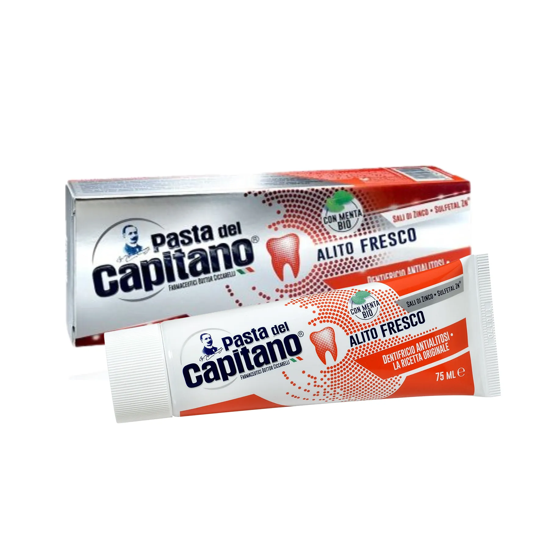 CATO7505 معجون أسنان كابيتانو لانتعاش النفس – 75 مل