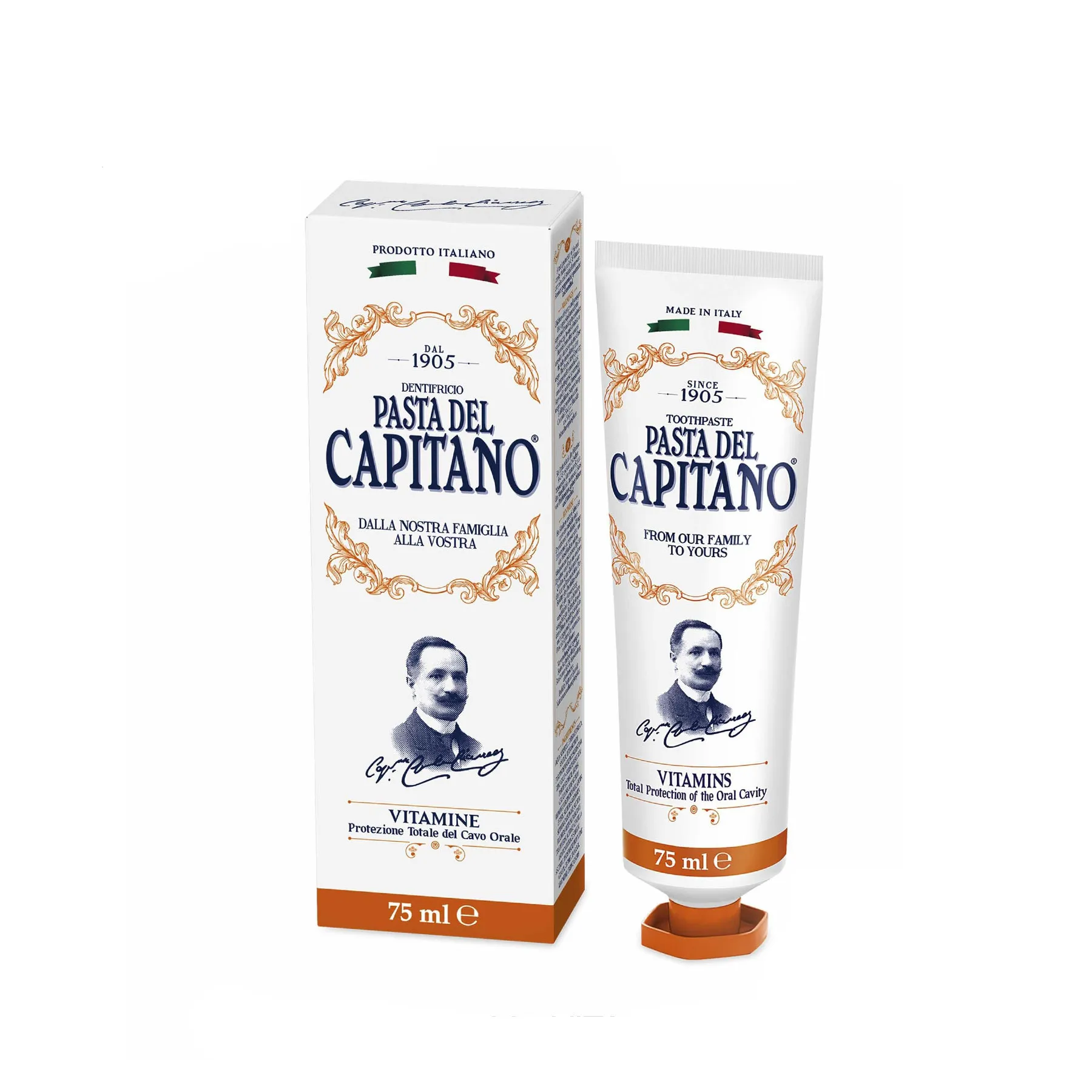 CATO7533 معجون أسنان كابيتانو 1905 بالڤيتامينات – 75 مل