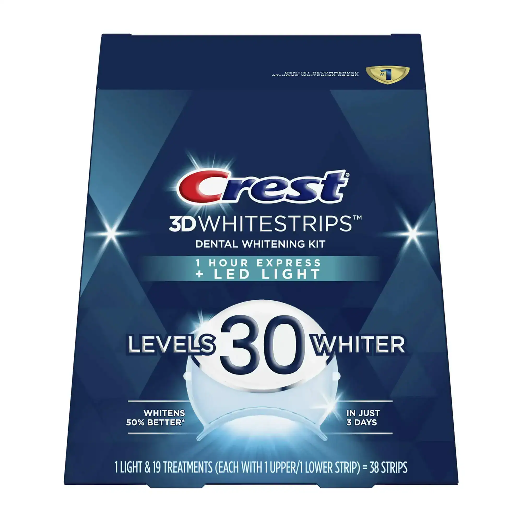 Crest-3D-Whitestrips-1-Hour-Express-with-LED-Light-h-1 شرائط تبييض الأسنان كريست ثلاثية الأبعاد