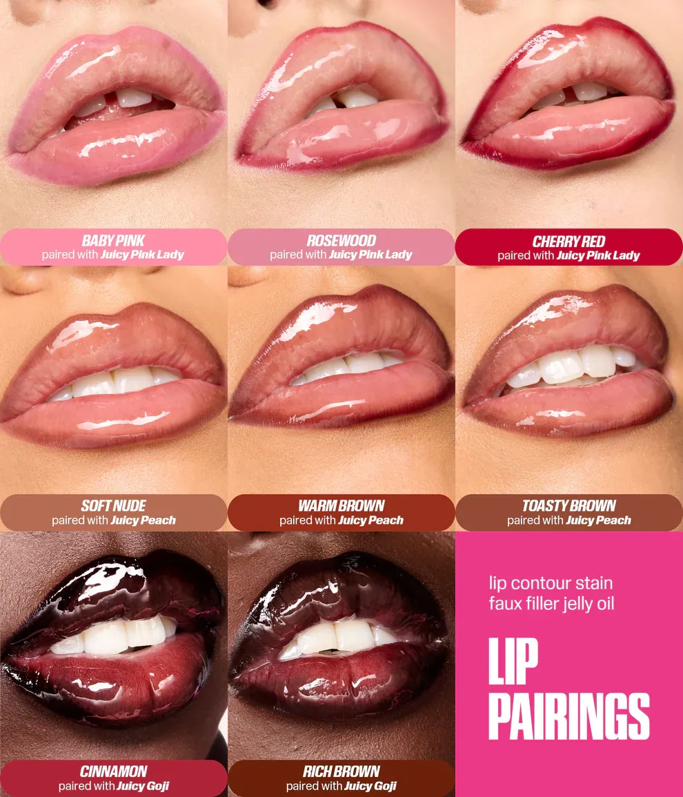 FAUXFILLER-LIP-OIL_PDP_INFOGRAPHICS-ECOMM_LIP-PAIRINGS-TILE8_83098abc-2014-4709-96ff-fe0cfa66cda6 HU.B Faux Filler Oil Juicy – HU.B Faux Filler Oil Juicy Pink Lady