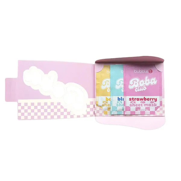 boba-tea-face-sheet-mask-gift-set-1 طقم ماسكات الوجه – صورة 2