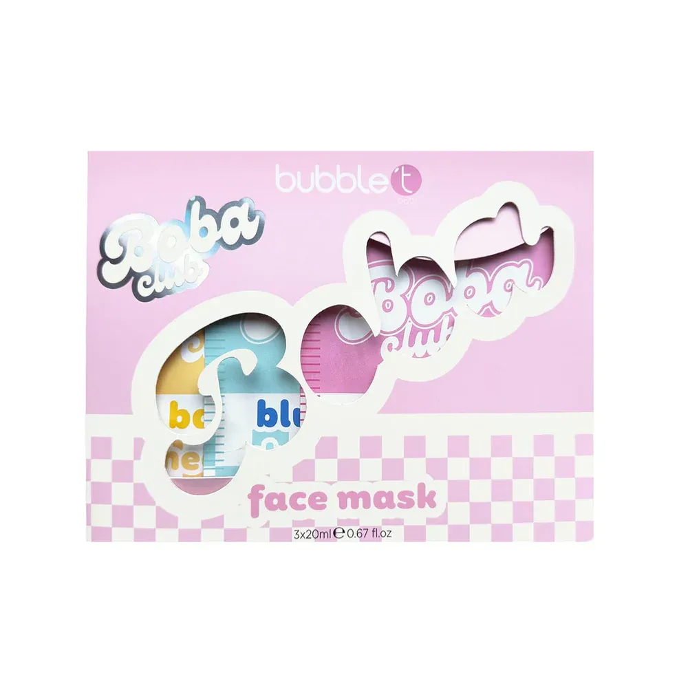 boba-tea-face-sheet-mask-gift-set طقم ماسكات الوجه