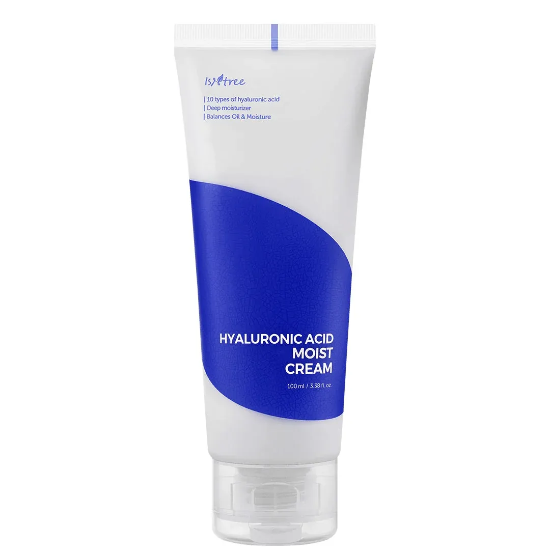 isntree-hyaluronic-acid-moist-cream_8809686383559_DarBeauty كريم مرطب بحمض الهيالورونيك من إيس تري، 100 مل