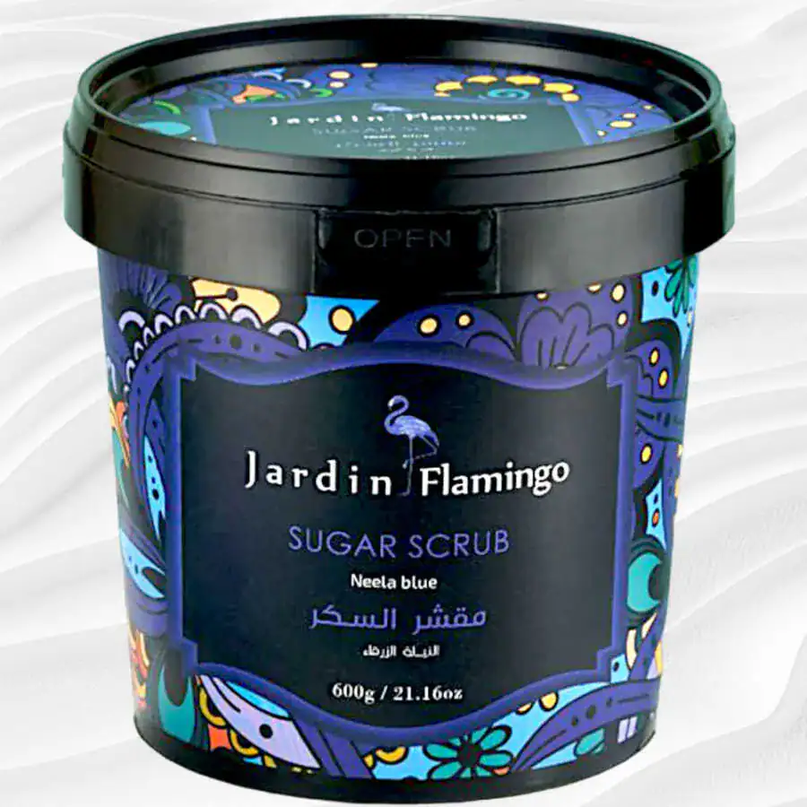 jardin-flamingo-sugar-scrub-neela-blue-600-g-peeling-jardin-flamingo-34770-11-B مقشر سكر جاردن فلامنجو نيلا بلو 600 جرام