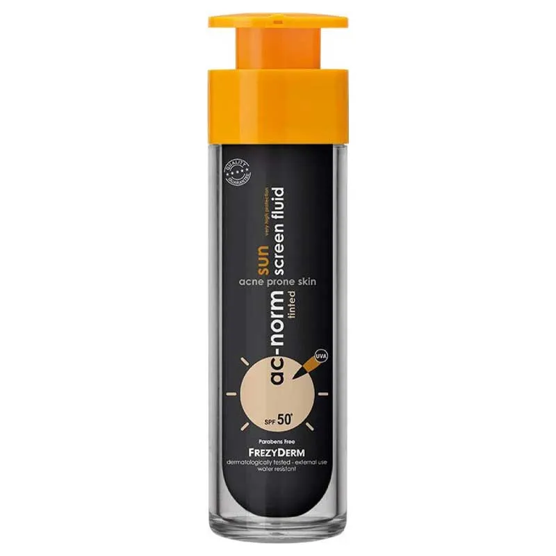 shop-sl-01663-01-ac-norm-sun-screen-fluid-spf50-tinted-50ml-1 فريزيديرم إيه سي-نورم واقي شمس ملون ٥٠ مل
