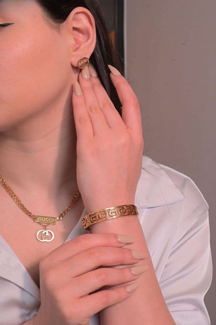 طقم ماركه مريم 3 قطع cucci