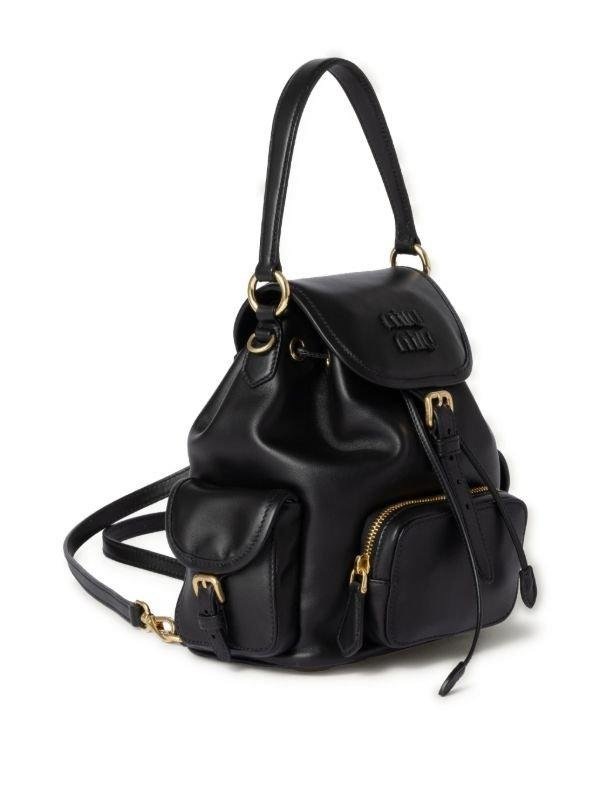 شنطة Pocket leather backpack – صورة 3