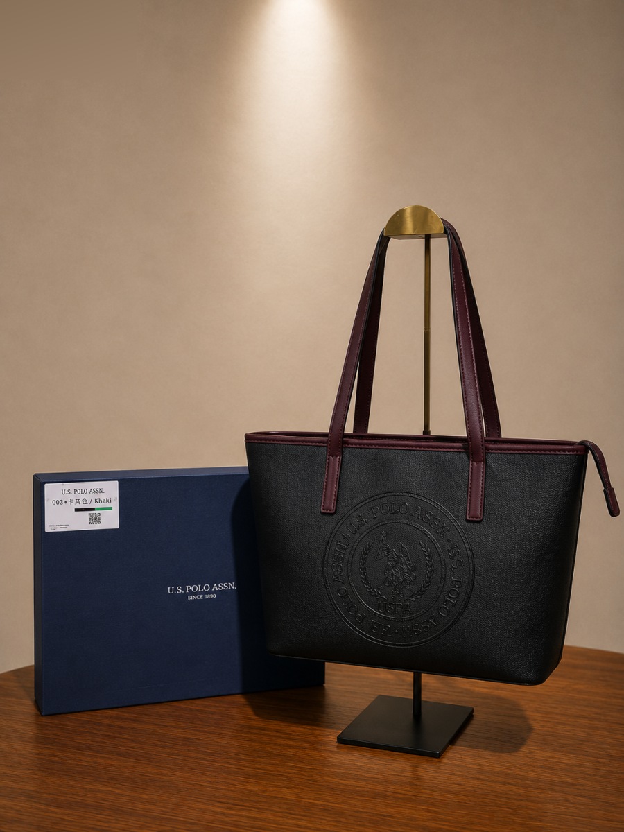 uvara-17541-17518-clean شنطة us . حجم كبير – اسود مع خمري