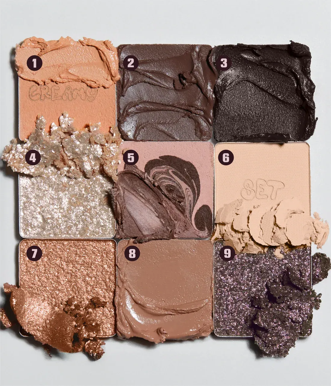 HU.B Brown Creamy Obsessions eyeshadow palette – صورة 5